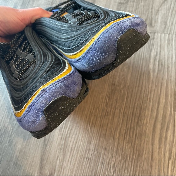 NIKE Air Max 97 ACG Terra Black Blue Yellow Sneakers DB4611-400 - Picture 8 of 13